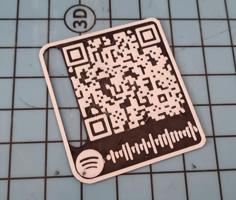 Rick Roll QR Code + Spotify 3D Printer Model