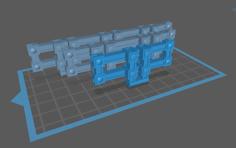 Grim Dark Railings 2 For Tabletop 28mm / Grim Dark Sci-Fi 3D Printer Model