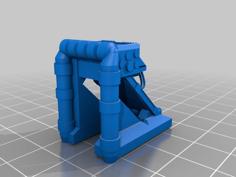 Sci-fi Half Wall 3D Printer Model