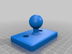 RAM Ball Mount For Honeycomb Alpha Or Bravo 3D Printer Model