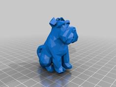 Mini Schnauzer Christmas Ornament 3D Printer Model