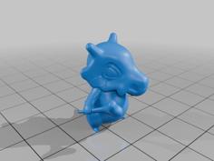 Pokemon Cubone #104 – Optimized For 3D Printing 3D Printer Model