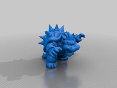 Bowser Subdivide Smoothed 3D Printer Model