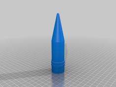 30mm Projectile From The A-10A GAU8 Gattling Gun 3D Printer Model