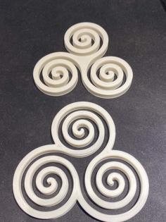 Triskelion “Spiral Of Life” 3D Printer Model