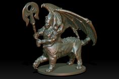 Egyptian Manticore 3D Printer Model