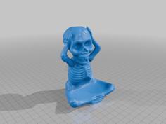 Skeleton Insense Burner 3d Scan 3D Printer Model