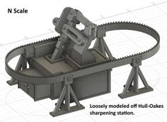 N Scale Sawmill Bandsaw Blade Sharpening Station… 3D Printer Model