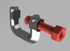 Customizable G-Clamp With Stress Model 3D Printer Model