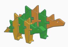 Flexi Stegosaurus Remix 3D Printer Model