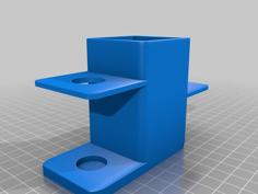 Toothbrush & Paste Holder + Shelf 3D Printer Model