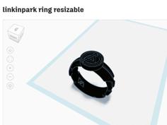 Linkinpark Ring Resizable 3D Printer Model