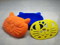 New Cat Soap Holder With Cover(喵喵附蓋肥皂盒) 3D Printer Model