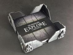 Dungeon Explore Card Tray 3D Printer Model