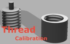 Simple Thread Calibration 3D Printer Model