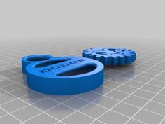 DODGE GEAR KEY CHAIN 3D Printer Model