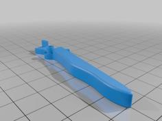 V2 Blade Trigger With 3mm Axis 3D Printer Model