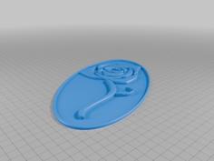 Toreador Rose Plaque 3D Printer Model