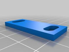 1U Rack Mount Plate 3D Printer Model