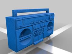 80s Ghettoblaster Keychain 3D Printer Model