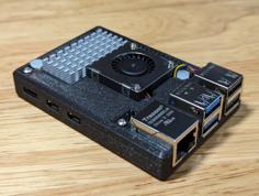 Slim Case For Raspberry Pi 5 With Active Cooler 3D Printer Model