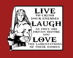 Conan The Barbarian – Live Laugh Love, Sign 3D Printer Model