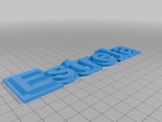 Estrela Label 3D Printer Model