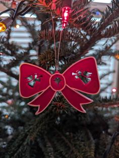 Christmas Bow Ornament 3D Printer Model