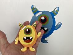 2D Art – Cute Monster 1 3D Printer Model