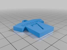 Football/soccer Jerseys Keychains 3D Printer Model