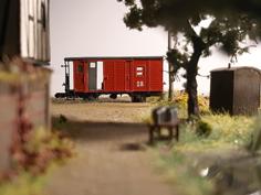 TTm 1000mm Narrow Gauge Caboose 905-152 (NWE 155) 1/120 Scale 3D Printer Model