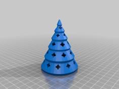 Christmas Tree With LED Tea Light 3D Printer Model