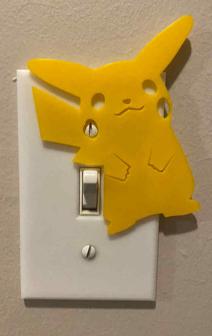 Pikachu Light Switch (US) 3D Printer Model