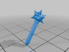 Spear, Halberd, Club, And Mace 3D Printer Model