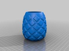 Pineapple Fridge Planter 3D Printer Model