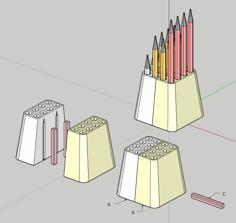 Pencil_holder_07 3D Printer Model