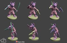 Ratfolk Ninja 3D Printer Model