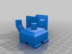 Cali Cat Symmetrical Tail Articulated Head 3D Printer Model