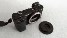 Sony E-mount Body Cap Revised 3D Printer Model