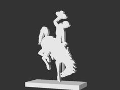 Wyoming Bronco Rider 3D Printer Model