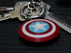 Marvel Captain America Shield Keychains 3D Printer Model