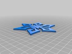 SnowFlake (Genshin Impact Cryo) 3D Printer Model