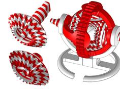 Gears – Candy Cane Remix 3D Printer Model