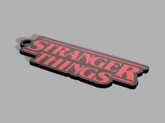 Keychain Stranger Things 3D Printer Model