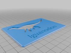 Dino Stencil 3D Printer Model