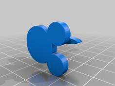 MICKEY Cufflinks 3D Printer Model