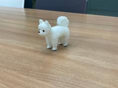 Pomeranian With Hairy Tail 3D Printer Model