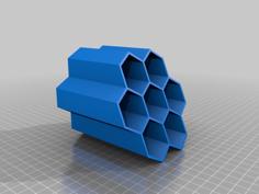 Simple Honeycomb/Hexagon Desk Organizer 3D Printer Model