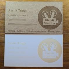 Laser Cut Laser Engraved Business Cards