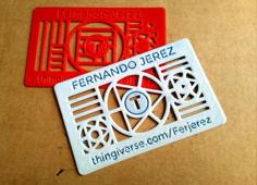 Thingiverse’s Custom Business Card 3D Printer Model